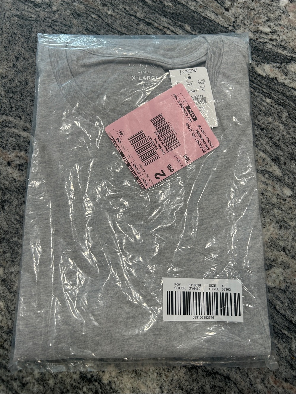 Men’s XL J Crew grey t shirt